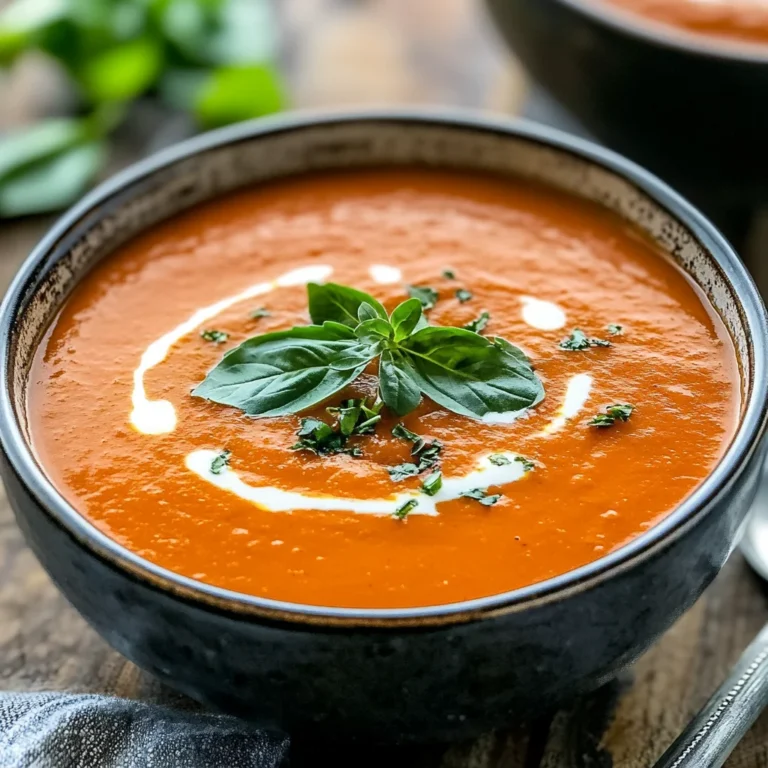 Creamy Tomato Bisque Soup Recipe