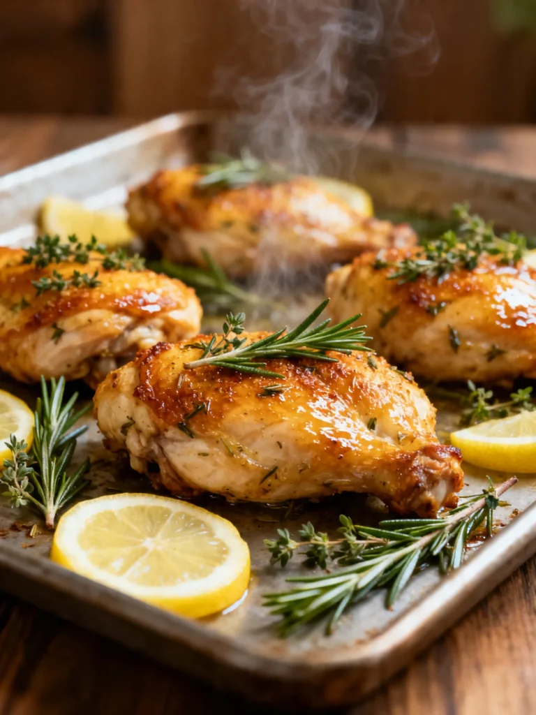 Sheet Pan Lemon Herb Chicken and Vegetables Recipe