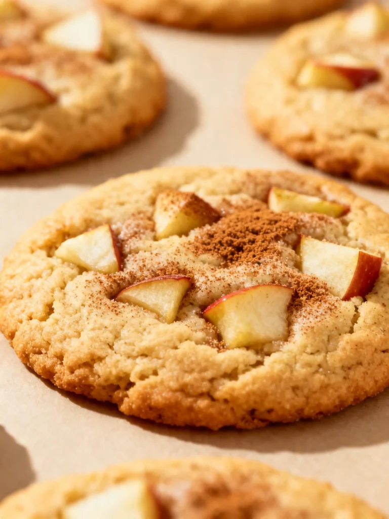 Spiced Apple Cinnamon Snickerdoodle Cookies Recipe