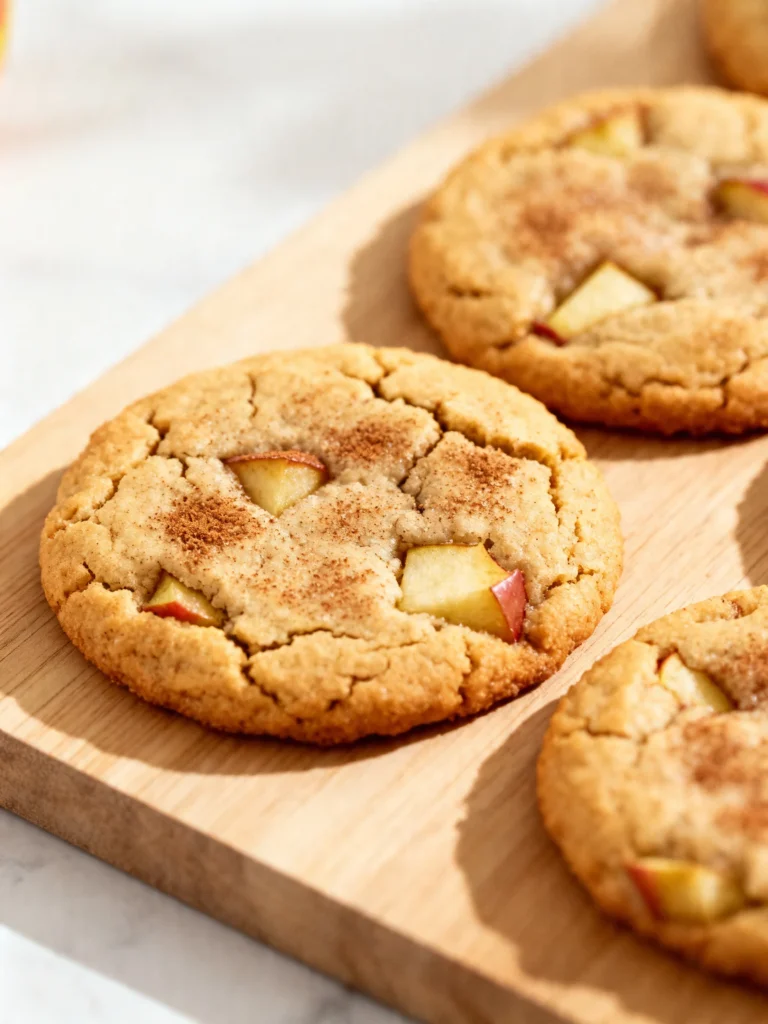Spiced Apple Cinnamon Snickerdoodle Cookies Recipe