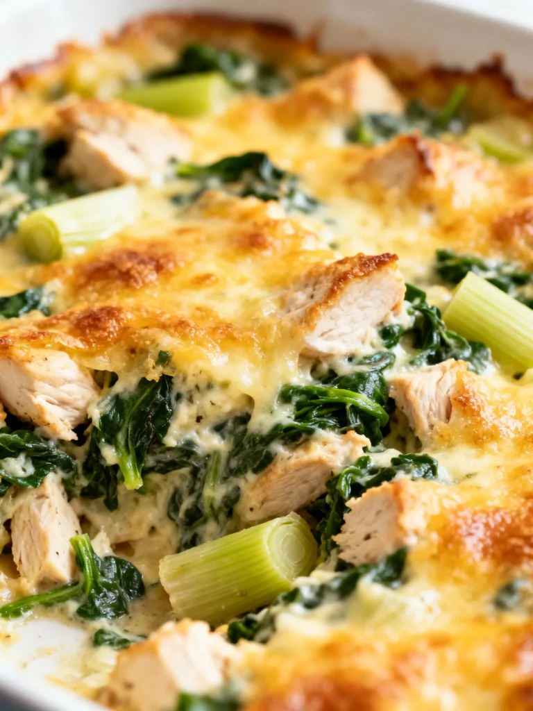 Spinach Artichoke Chicken Casserole Recipe