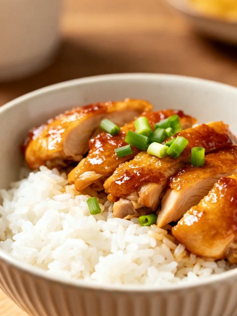 Sticky Chicken Rice Bowls Recipe