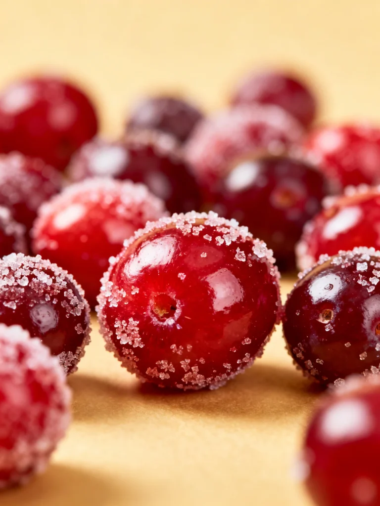 3 Ingredients Sparkling Sugared Cranberries Recipe