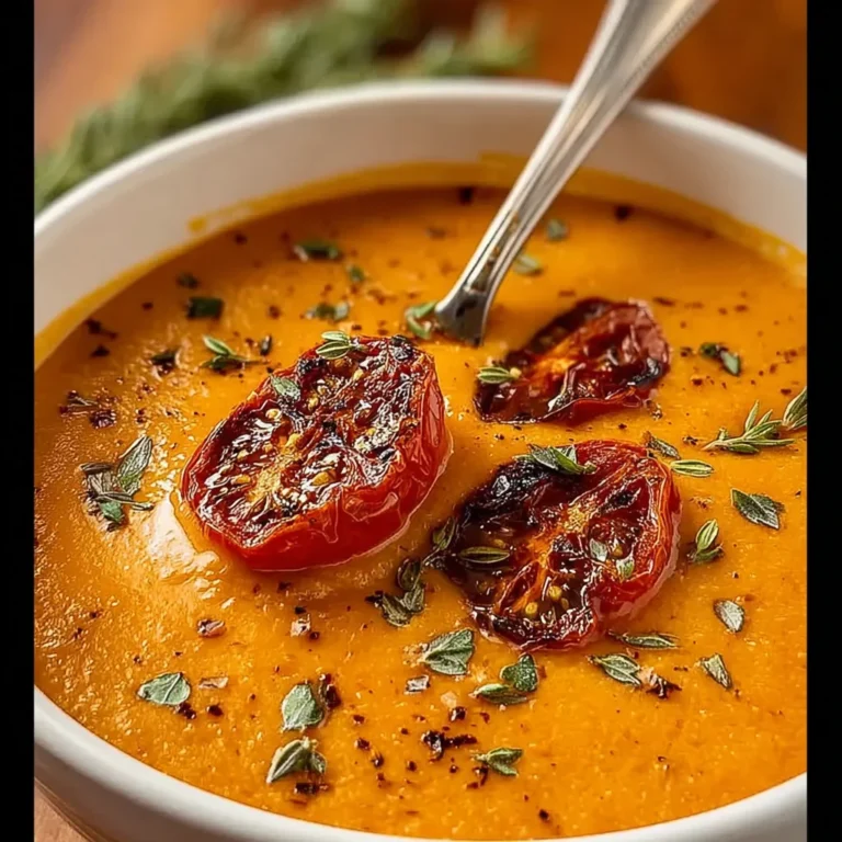 Best Creamy Roasted Garlic Tomato Soup Recipe