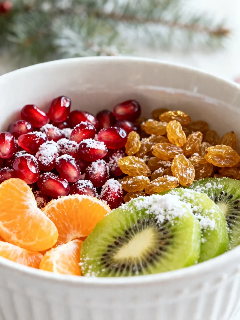 Winter Fruit Salad with Cinnamon Vanilla Dressing Recipe