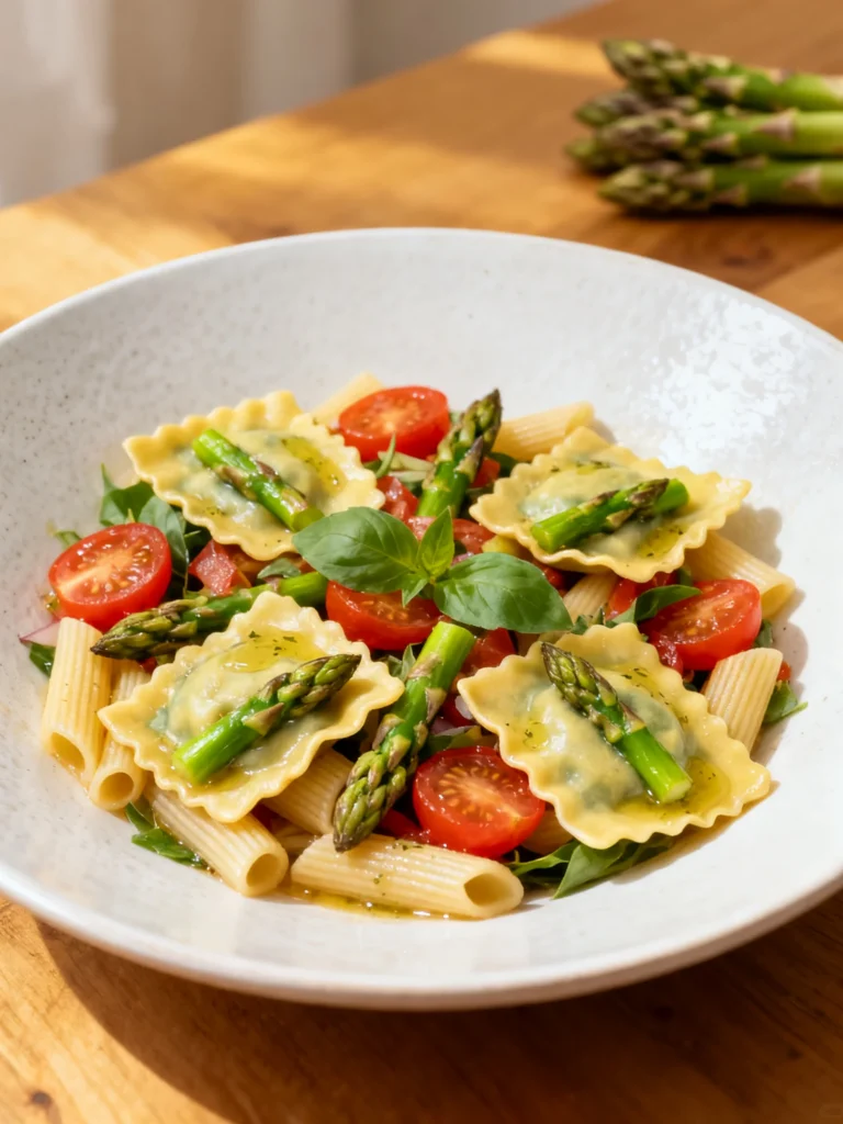 Asparagus Ravioli Pasta Salad Recipe