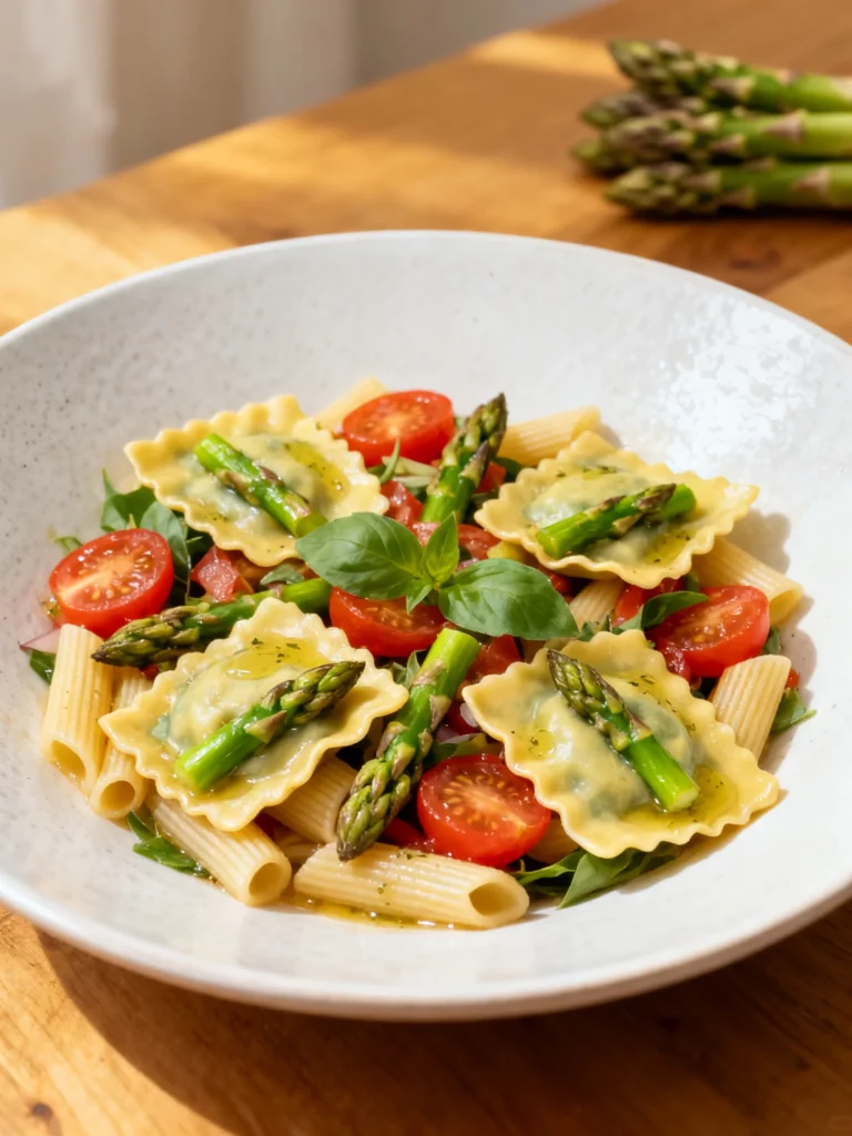 Asparagus Ravioli Pasta Salad Recipe
