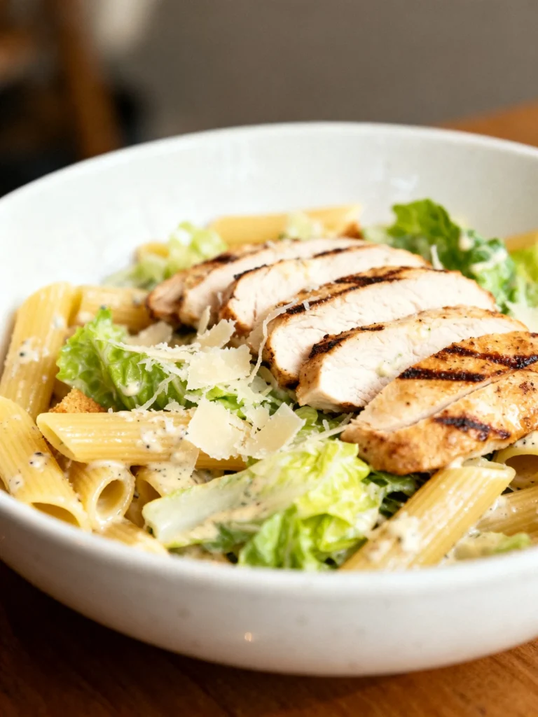 Chicken Caesar Pasta Salad Recipe