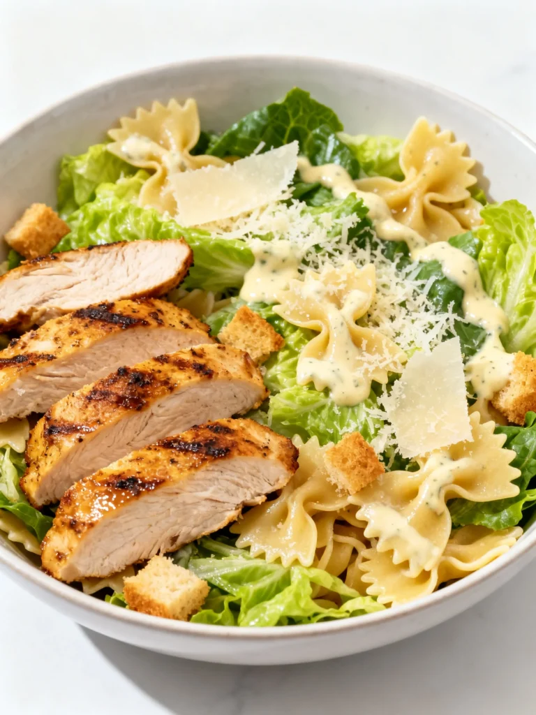 Bowtie Chicken Caesar Salad Recipe