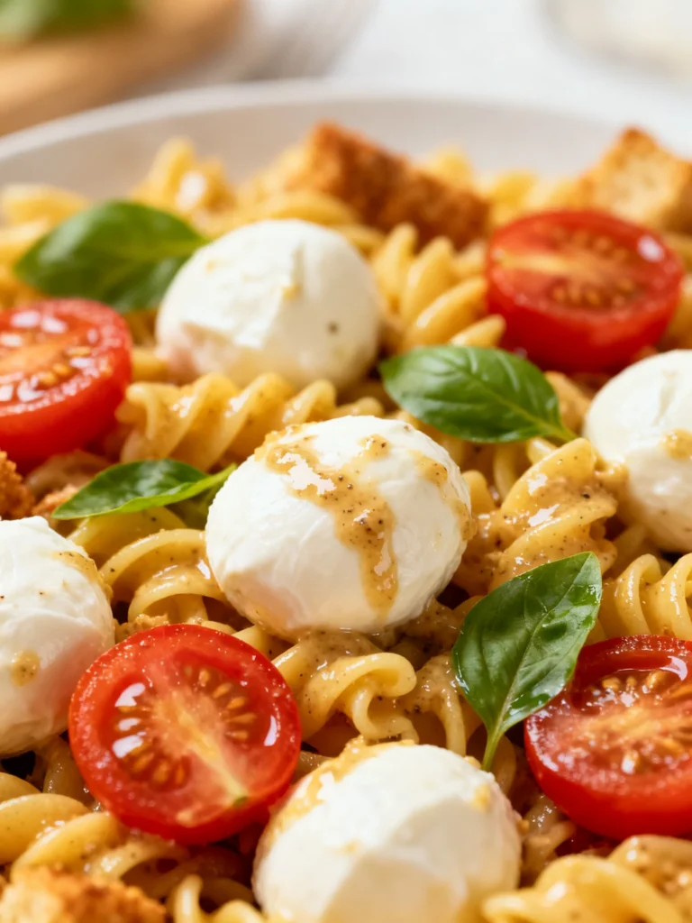 Caprese Caesar Pasta Salad Recipe