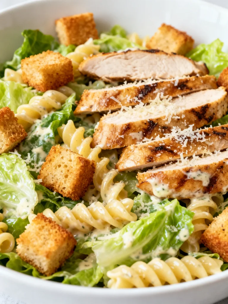Chicken Caesar Pasta Salad Recipe