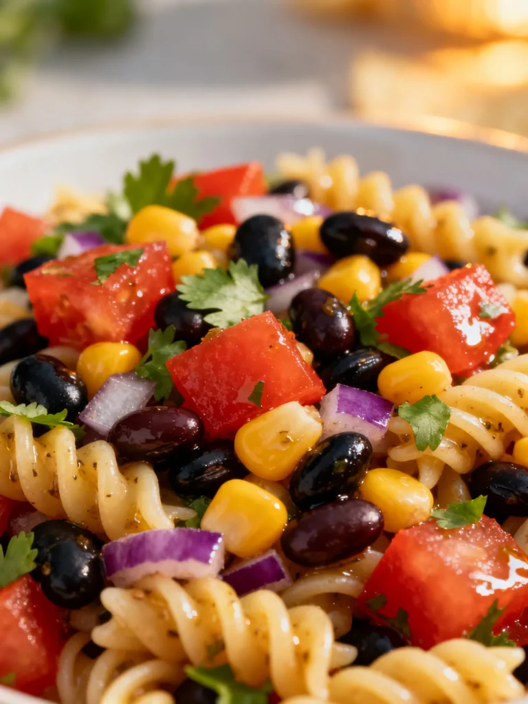 Cowboy Caviar Pasta Salad Recipe