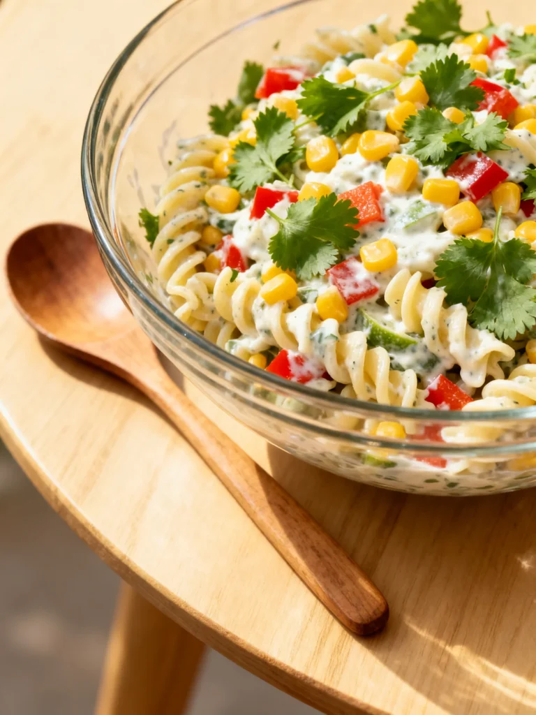 Fresh & Healthy Cilantro Lime Pasta Salad Recipe