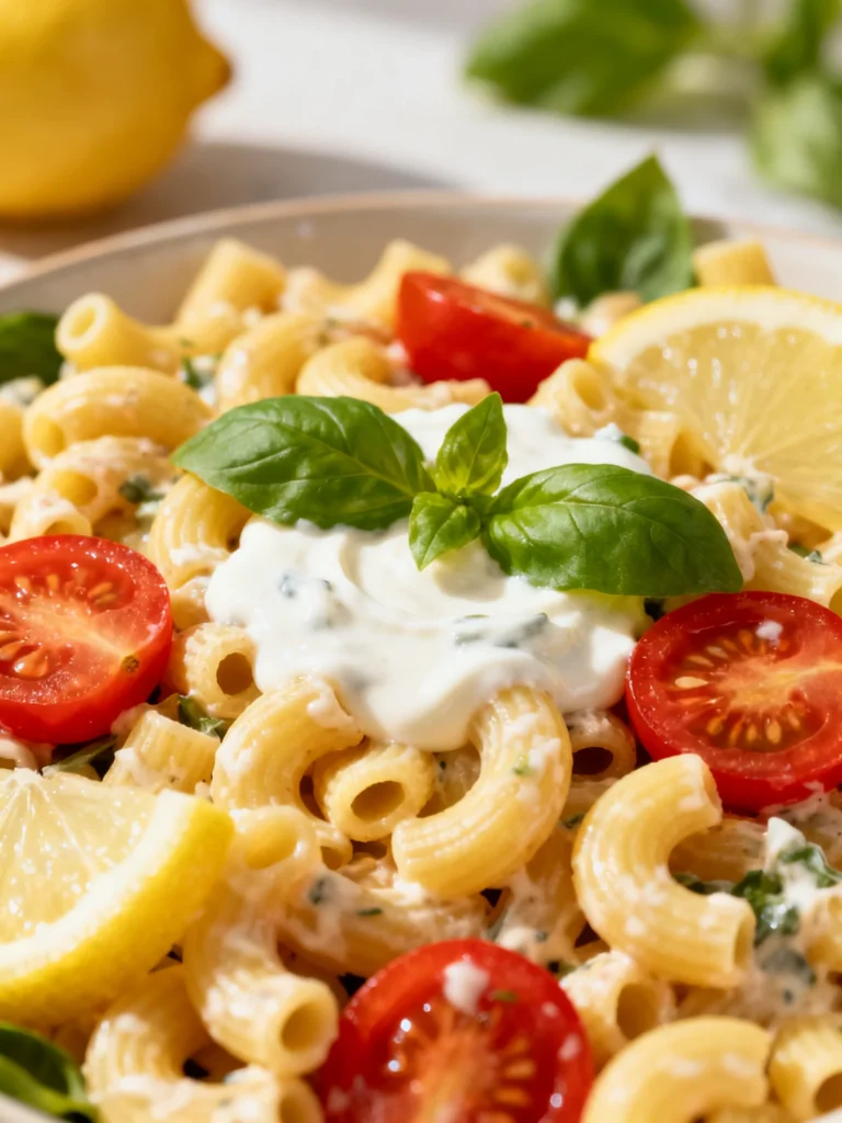 Lemon Parmesan Pasta Salad Recipe