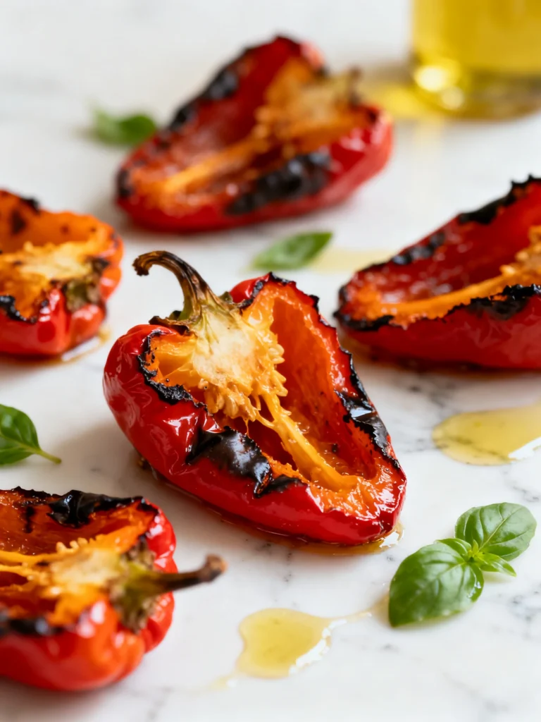 Easy Italian Roasted Red Peppers Recipe