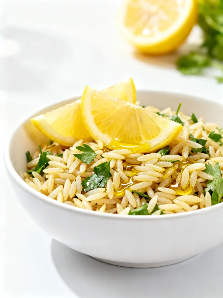 Easy Lemon Orzo Salad With Feta Recipe