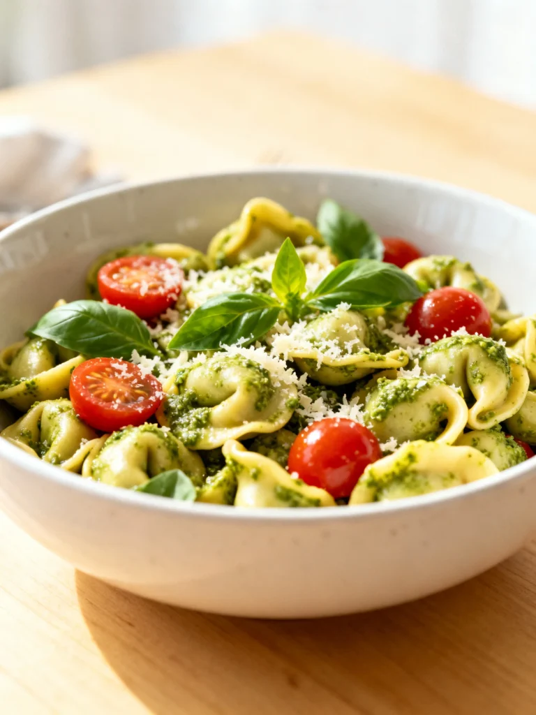 30 Minute Pesto Tortellini Salad Recipe