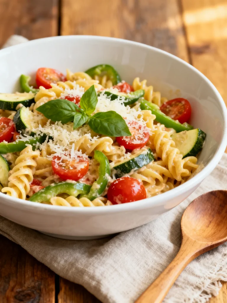 Pasta Primavera with Roasted Vegetables Recipe