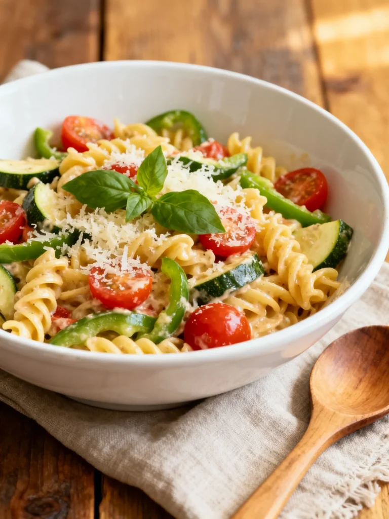 Pasta Primavera with Roasted Vegetables Recipe