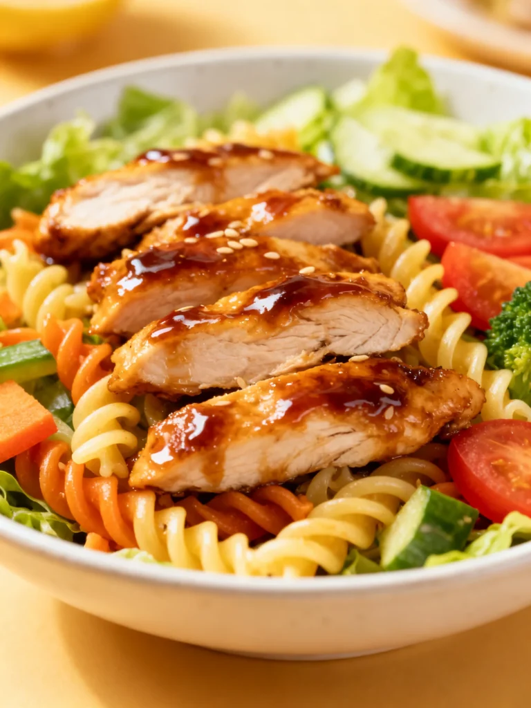 Teriyaki Chicken Pasta Salad Recipe