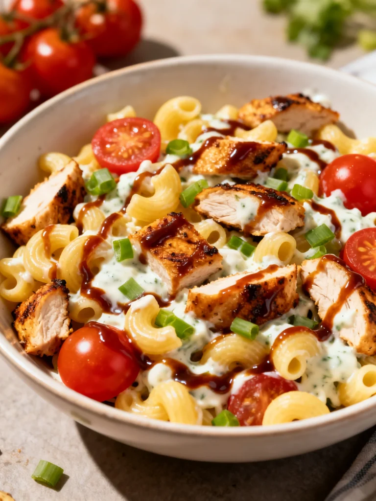 BBQ Ranch Pasta Salad Recipe
