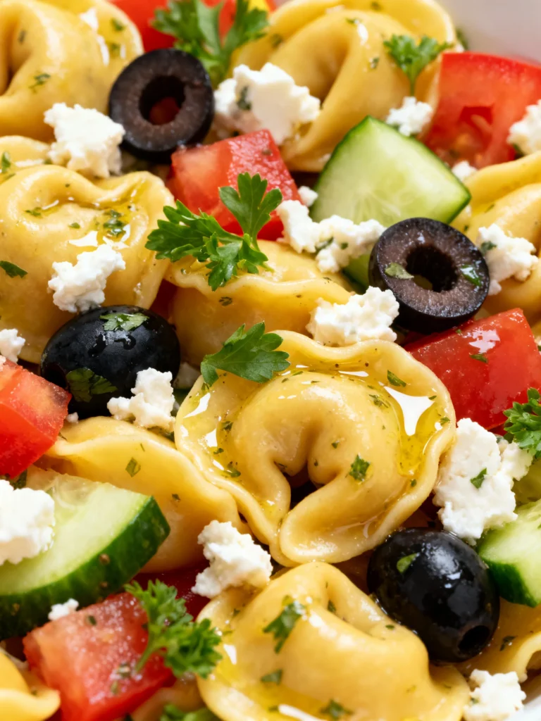 Zesty Greek Tortellini Salad Recipe