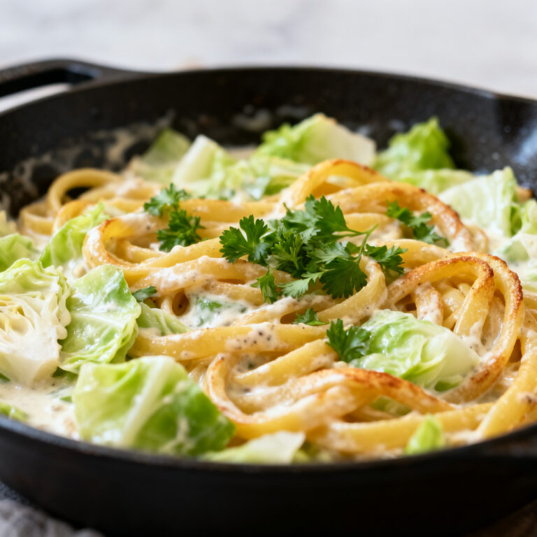 Cabbage Alfredo Skillet