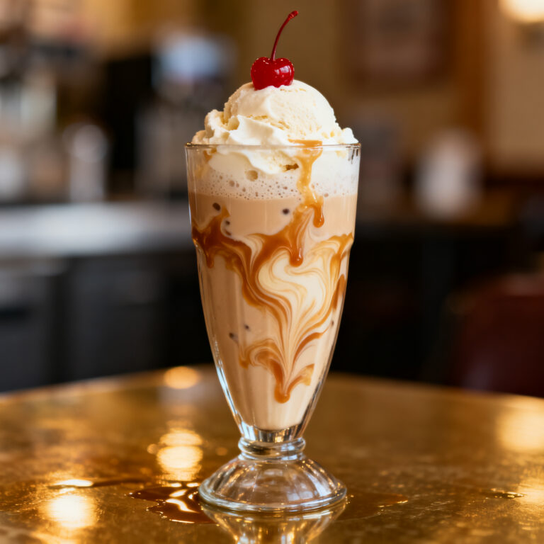 Classic Vanilla Malt Float – Easy Soda Fountain Dessert