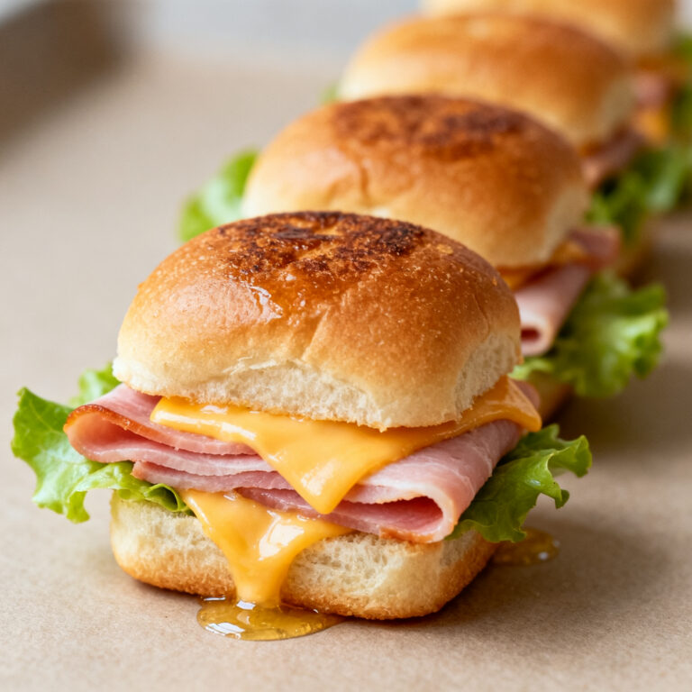Mini Ham & Cheese Sliders – Easy Lunchbox Sandwich Recipe
