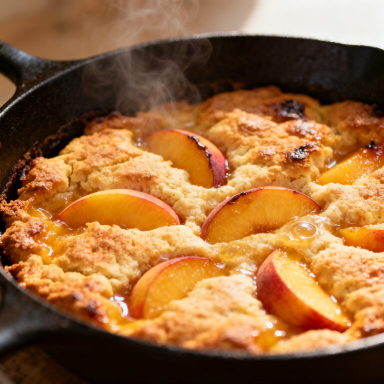 Peach Cobbler Skillet