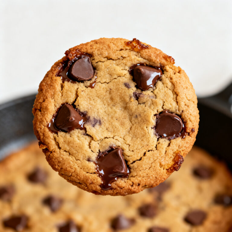 Brown Butter Skillet Chocolate Chip Cookie
