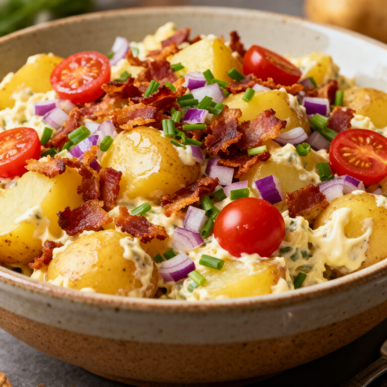 Loaded Potato Salad for a Crowd