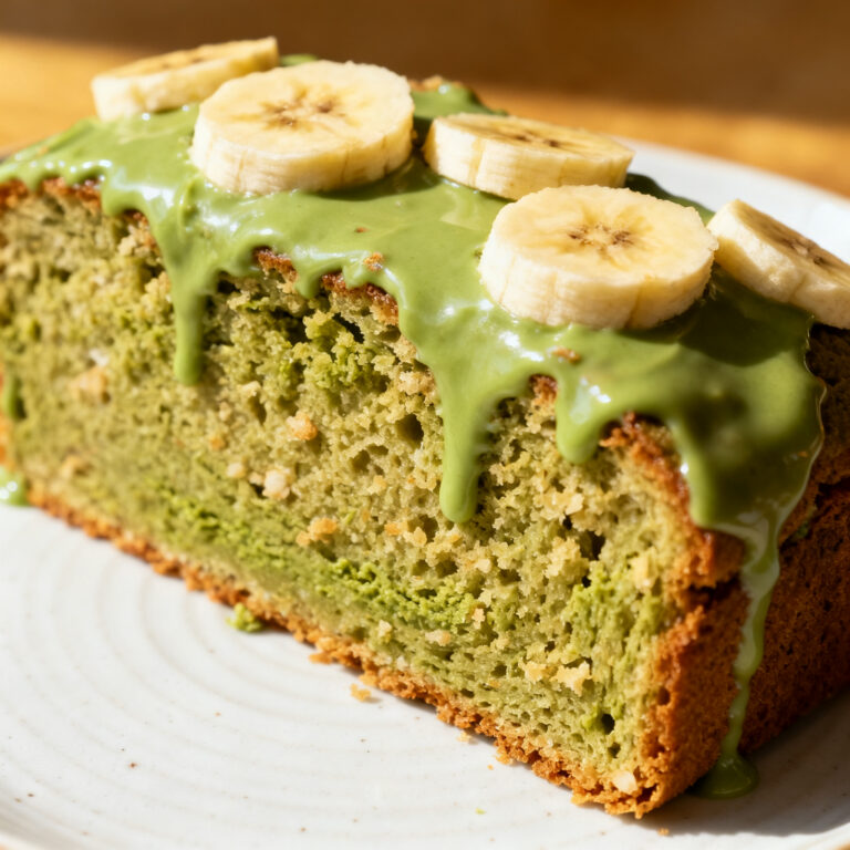 Iced Matcha Banana Bread