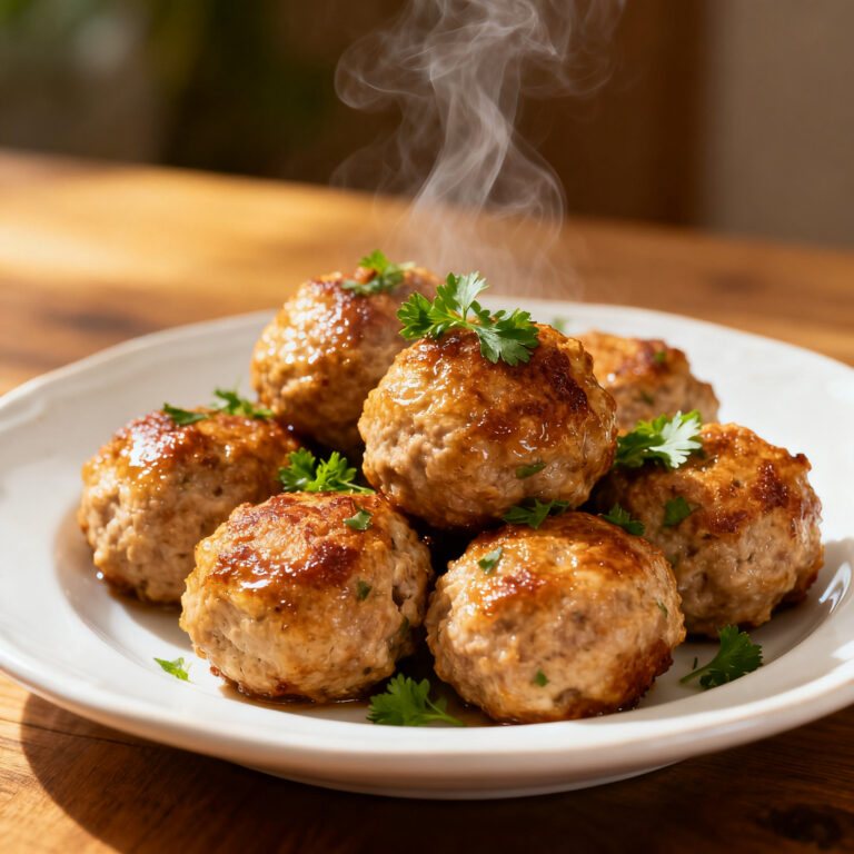 Air Fryer High-Protein Turkey Meatballs (Cottage Cheese Trick)