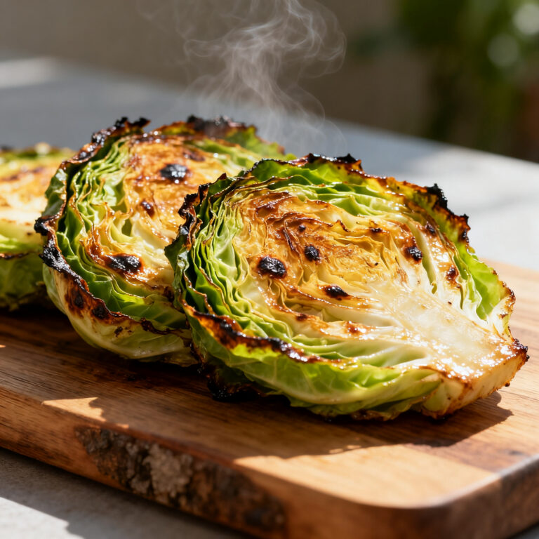 Crispy Cabbage Steaks – Easy Monday Dinner Side