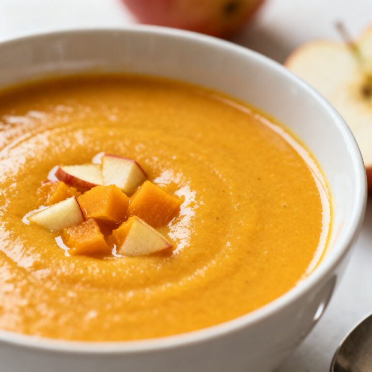Butternut Squash Apple Soup (No-Peel, Brown Butter Method)