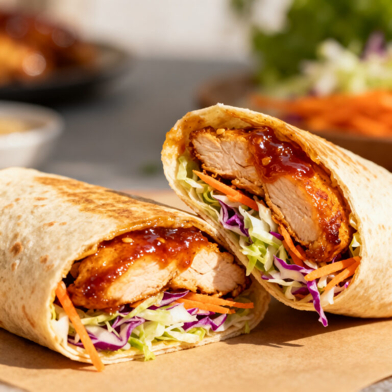 Sweet & Spicy Chicken Wrap – The Swicy Lunch You