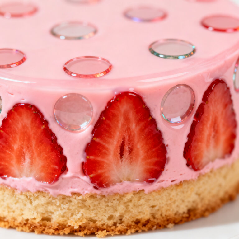 Strawberry Dot Cake: The Korean Stained-Glass Trend Taking Over 2026 Celebrations