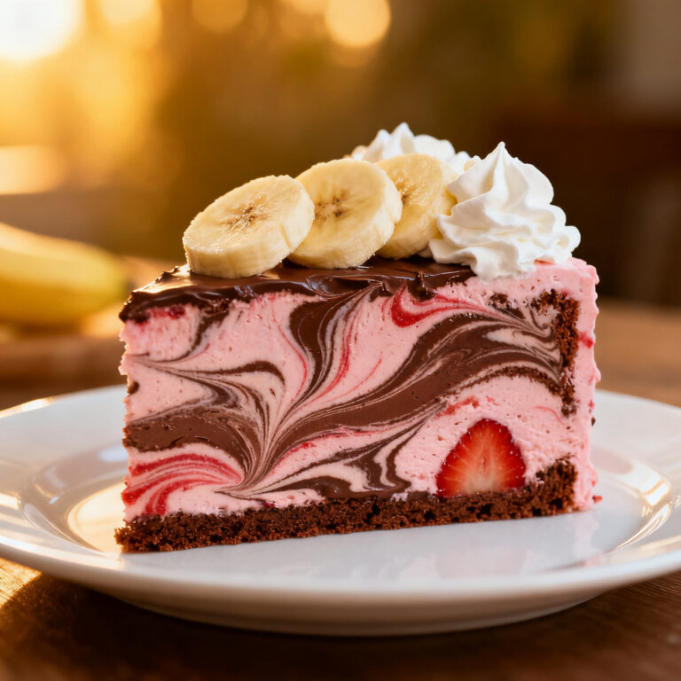 Banana Split Icebox Cake (Malted, No-Soggy-Banana Version)