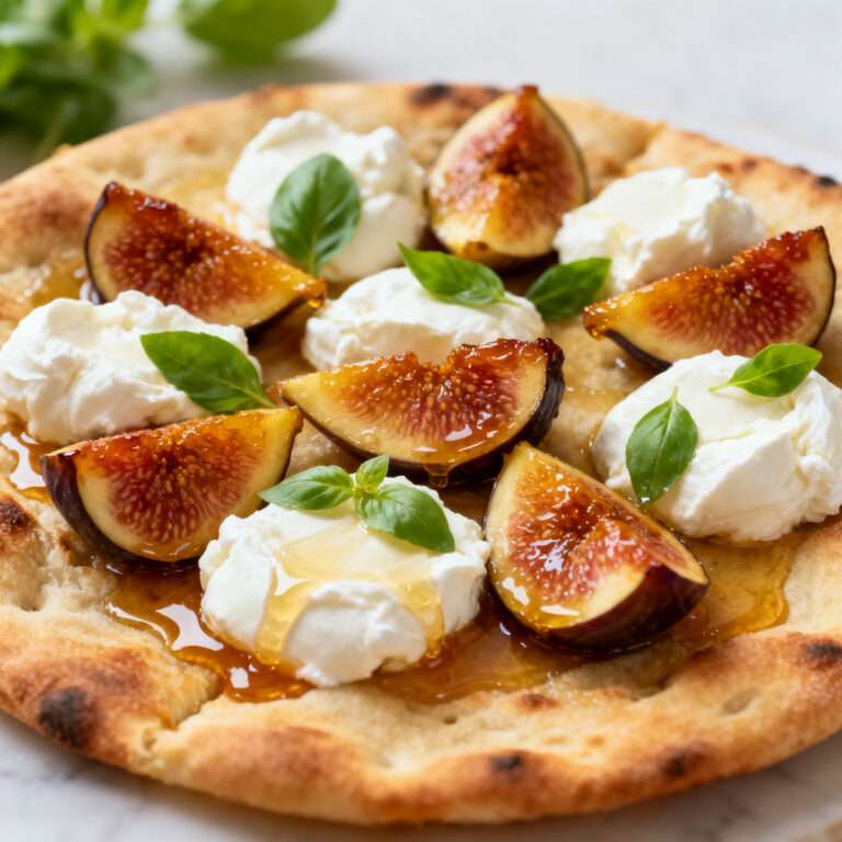 Honey-Roasted Fig & Burrata Flatbread