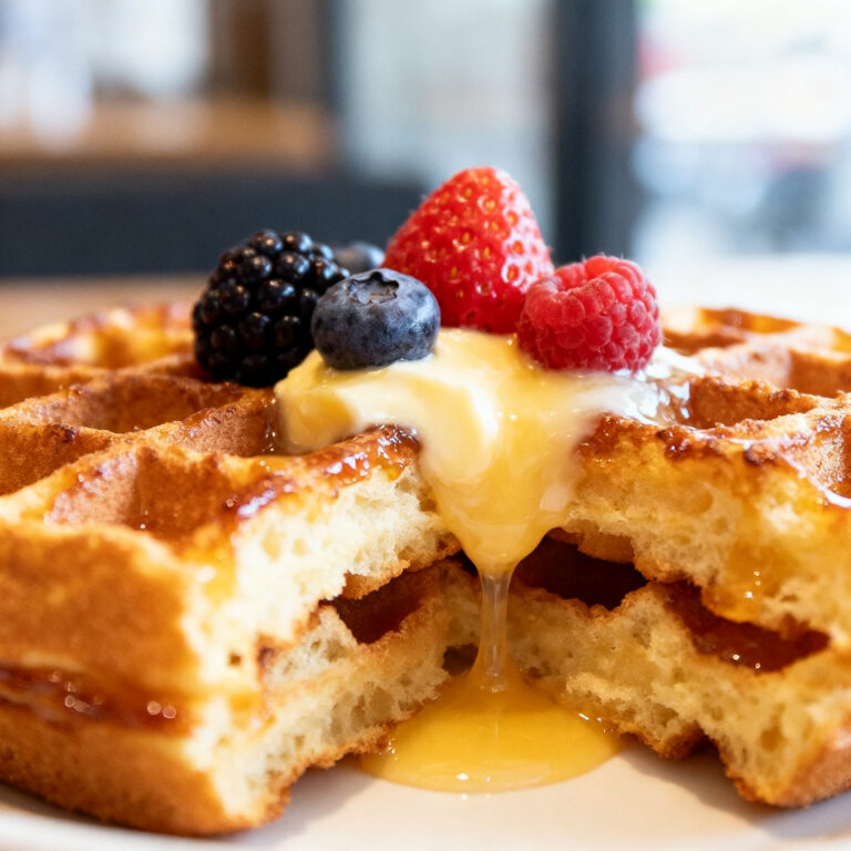 Overnight Yeast-Raised Belgian Waffles (Brown Butter Method)