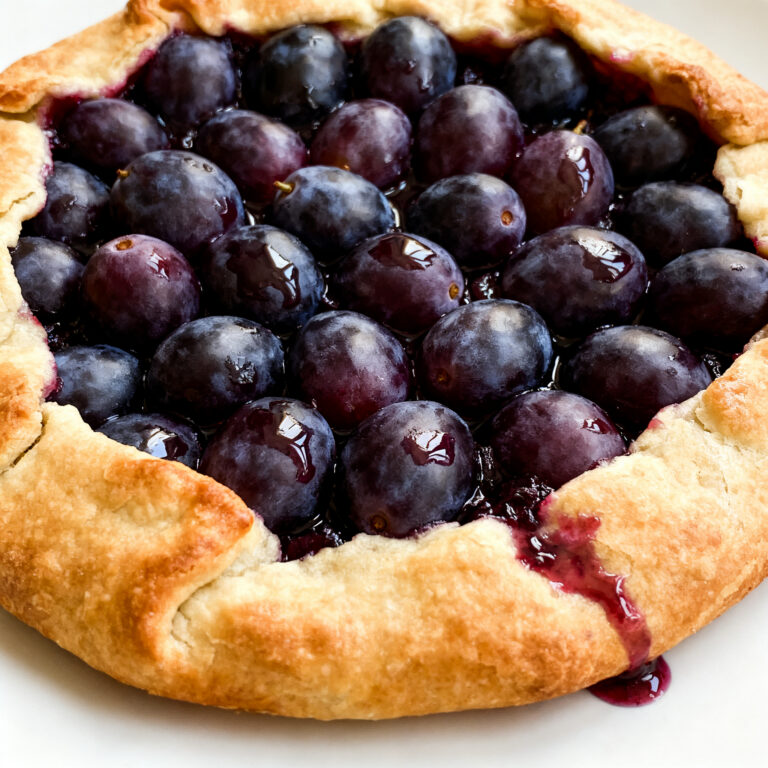 Concord Grape Galette (The Slip-Skin Method for Zero Seeds)